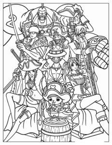 Desenho de One Piece Desenho Colorir Imprimir 25