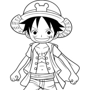 Desenho de One Piece Desenho Colorir Imprimir 26