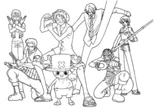 Desenho de One Piece Desenho Colorir Imprimir 30