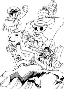 Desenho de One Piece Desenho Colorir Imprimir 34