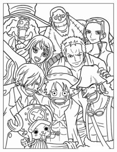 Desenho de One Piece Desenho Colorir Imprimir 39