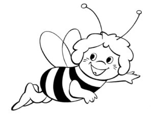 Desenho de Abelhas Desenho Colorir Imprimir 08