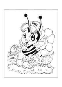 Desenho de Abelhas Desenho Colorir Imprimir 11