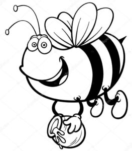 Desenho de Abelhas Desenho Colorir Imprimir 12