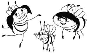 Desenho de Abelhas Desenho Colorir Imprimir 15