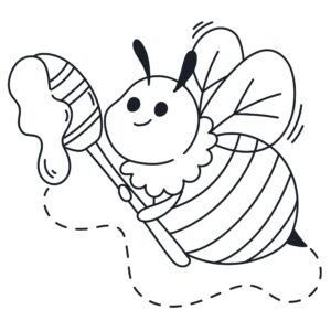 Desenho de Abelhas Desenho Colorir Imprimir 19