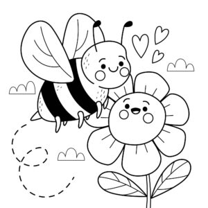 Desenho de Abelhas Desenho Colorir Imprimir 20