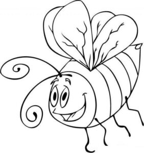 Desenho de Abelhas Desenho Colorir Imprimir 27