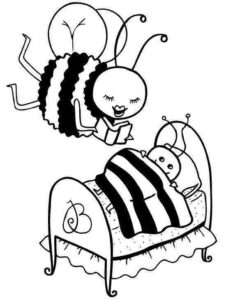 Desenho de Abelhas Desenho Colorir Imprimir 28