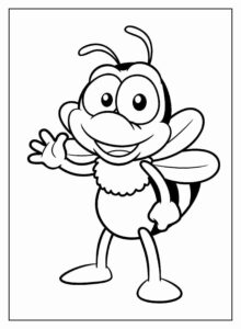 Desenho de Abelhas Desenho Colorir Imprimir 39