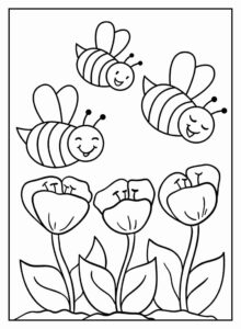 Desenho de Abelhas Desenho Colorir Imprimir 49