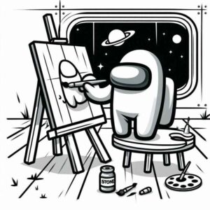 Desenho de Among Us Desenho Colorir Imprimir 50