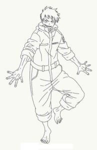 Desenho de Anime Desenho Colorir Imprimir 02
