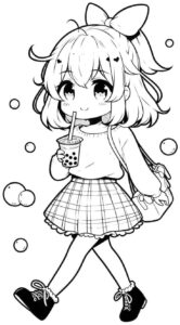 Desenho de Anime Desenho Colorir Imprimir 06