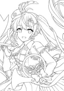 Desenho de Anime Desenho Colorir Imprimir 23
