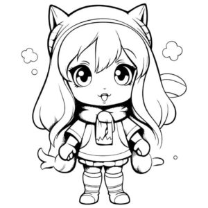 Desenho de Anime Desenho Colorir Imprimir 36