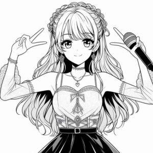 Desenho de Anime Desenho Colorir Imprimir 40