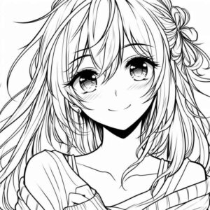 Desenho de Anime Desenho Colorir Imprimir 48