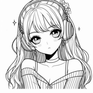 Desenho de Anime Desenho Colorir Imprimir 50