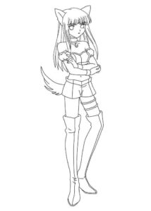 Desenho de Anime Desenho Colorir Imprimir 55