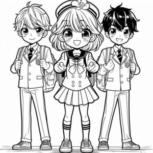 Desenho de Anime Desenho Colorir Imprimir 61