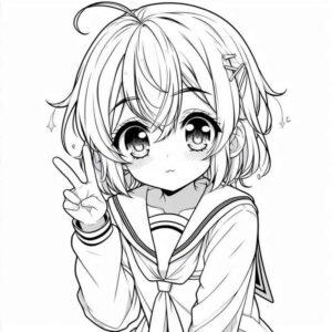 Desenho de Anime Desenho Colorir Imprimir 67