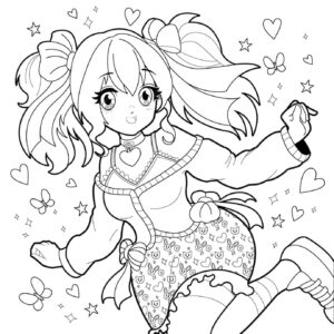 Desenho de Anime Desenho Colorir Imprimir 71