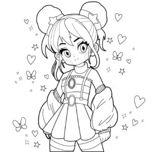 Desenho de Anime Desenho Colorir Imprimir 72