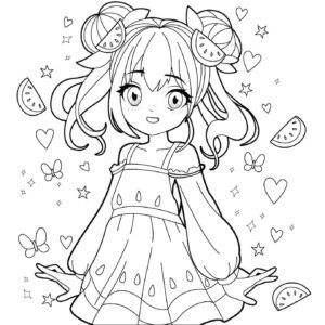 Desenho de Anime Desenho Colorir Imprimir 73