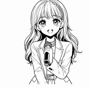 Desenho de Anime Desenho Colorir Imprimir 81