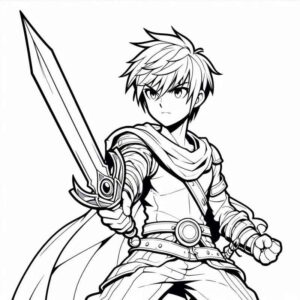 Desenho de Anime Desenho Colorir Imprimir 84