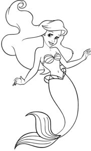 Desenho de Ariel Para Colorir 29