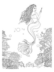 Desenho de Ariel Para Colorir 30