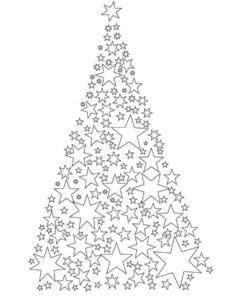 Desenho de Arvore De Natal Desenho Colorir Imprimir 09