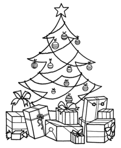 Desenho de Arvore De Natal Desenho Colorir Imprimir 10