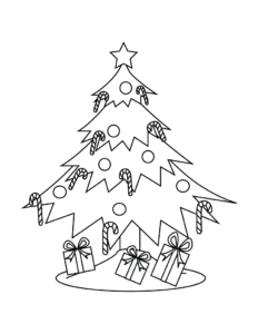 Desenho de Arvore De Natal Desenho Colorir Imprimir 11