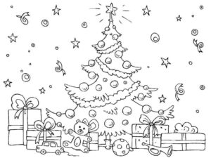 Desenho de Arvore De Natal Desenho Colorir Imprimir 12