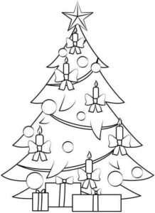 Desenho de Arvore De Natal Desenho Colorir Imprimir 14