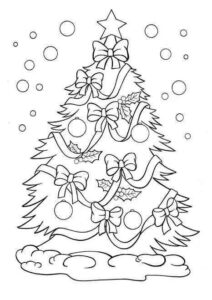 Desenho de Arvore De Natal Desenho Colorir Imprimir 15