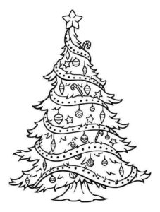 Desenho de Arvore De Natal Desenho Colorir Imprimir 16