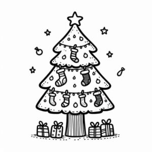 Desenho de Arvore De Natal Desenho Colorir Imprimir 20