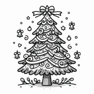 Desenho de Arvore De Natal Desenho Colorir Imprimir 34