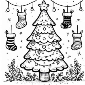 Desenho de Arvore De Natal Desenho Colorir Imprimir 36