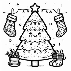 Desenho de Arvore De Natal Desenho Colorir Imprimir 37