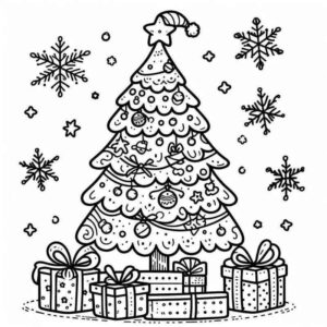 Desenho de Arvore De Natal Desenho Colorir Imprimir 44