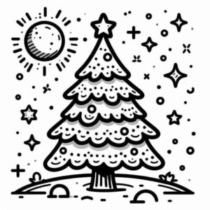 Desenho de Arvore De Natal Desenho Colorir Imprimir 51