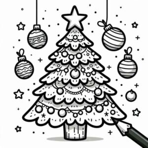 Desenho de Arvore De Natal Desenho Colorir Imprimir 52