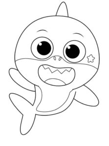 Desenho de Baby Shark Desenho Colorir Imprimir 03