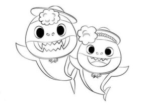 Desenho de Baby Shark Desenho Colorir Imprimir 13