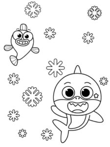 Desenho de Baby Shark Desenho Colorir Imprimir 17